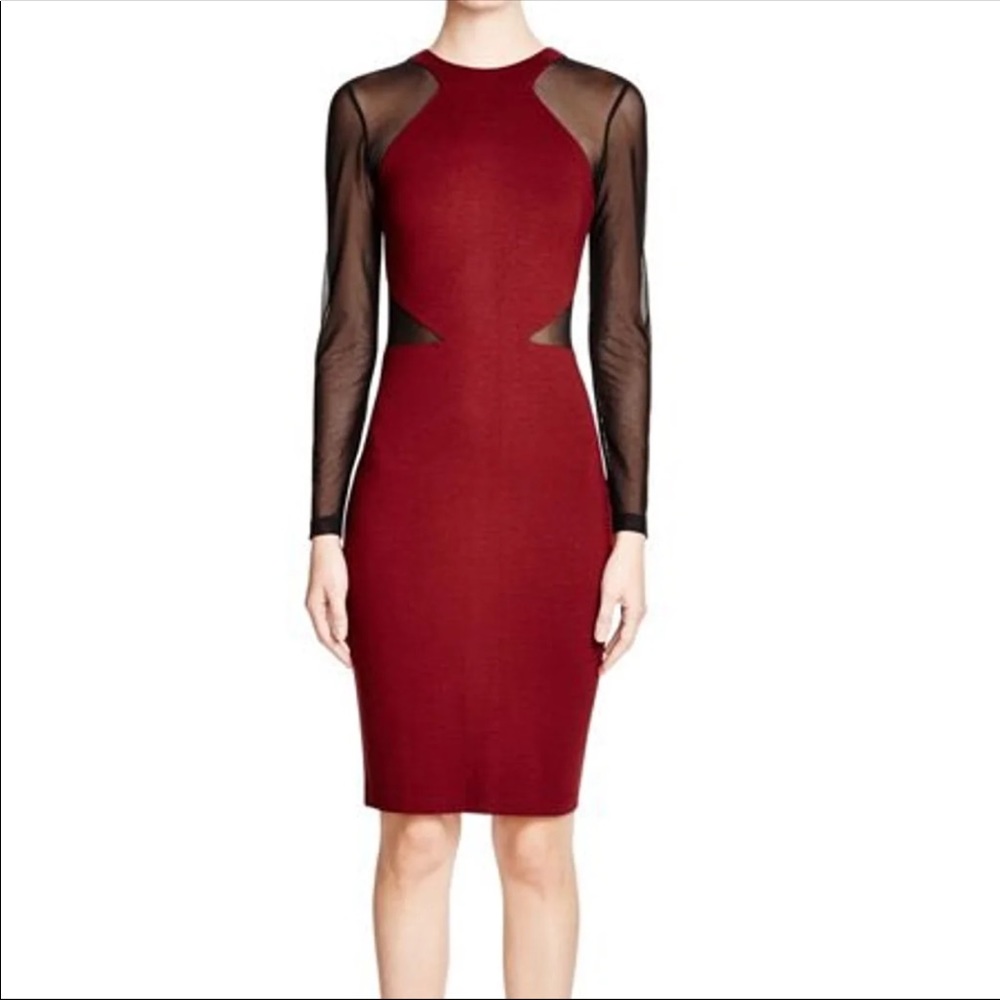 EUC FRENCH CONNECTION STRETCH CUTOUT DRESS 2